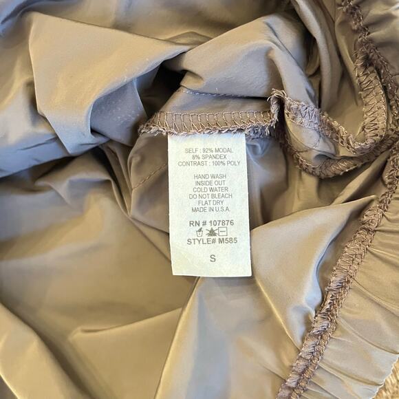 NWT Comfy USA Sara Tunic Dress Small Black Olive Utility Artsy Architectural - Picture 7 of 10